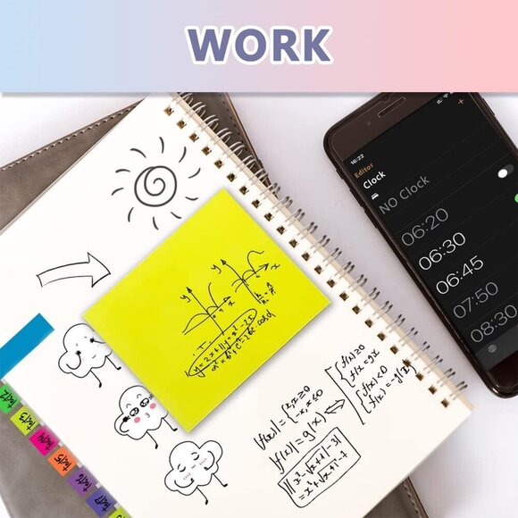 Sticky Notes Set, Sticky Notes Tabs, 710 Pack, Divider Sticky Notes, School Supp - Picture 7 of 8